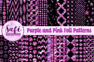 Purple and Pink Foil Patterns