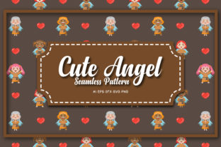 Seamless Patterns Cute Angel 21