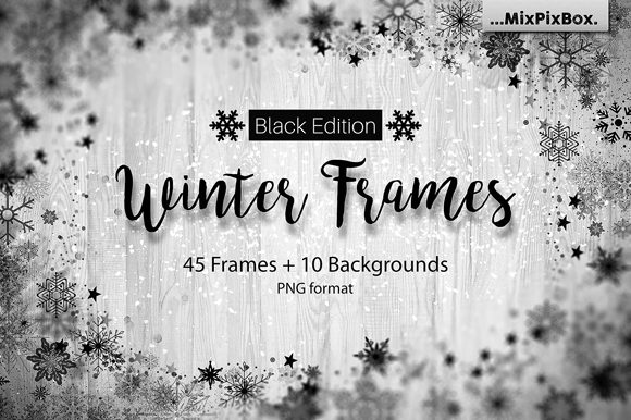 Winter Frames - Black Edition Textures